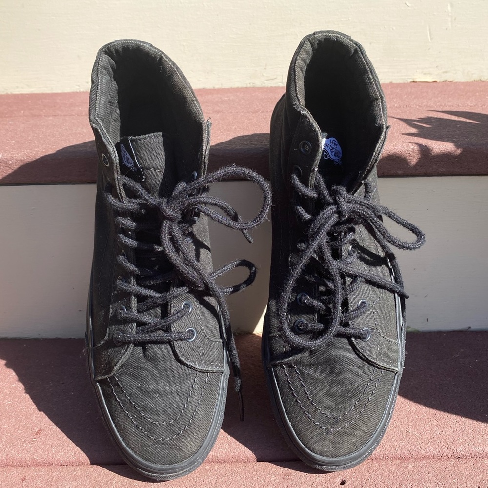 Vans Canvas Hi-Top Sneakers - Black